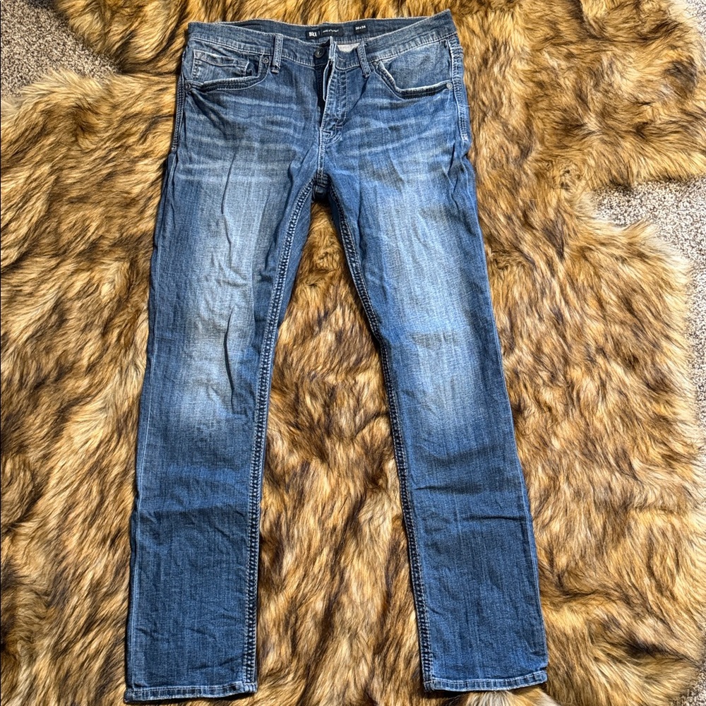 BKE Men's Denim Straight Jeans